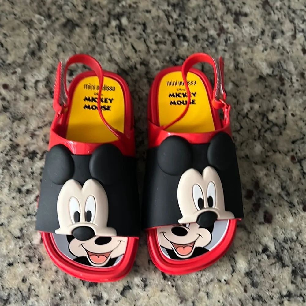 COPY - Kids 11 Unisex Melissa x Disney Mickey & Friends Water Resist Slingback … - Picture 6 of 12